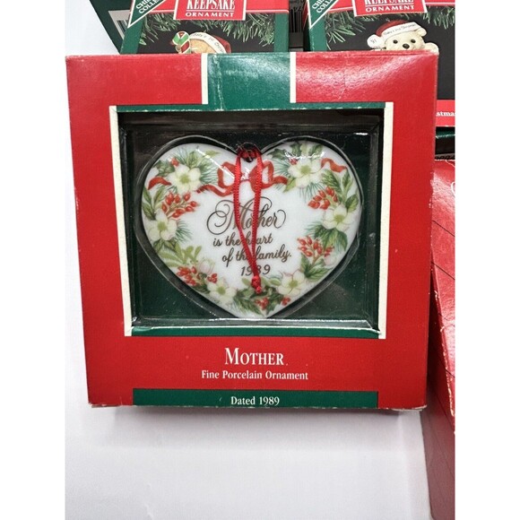 Vintage Hallmark Keepsake Christmas Ornaments Mixed Lot Of 15 Family Mom Dad Son - Picture 3 of 15
